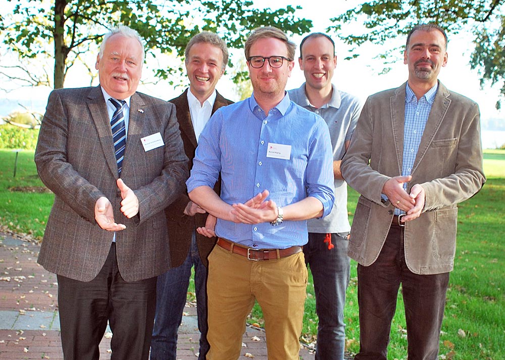 Der neu gewählte Vorstand des BDC, von links nach rechts: Vorsitzender Michael Schattenberg, Stellvertreter Waldemar Schuler, Bernd Böging, Schatzmeister Marco Deckers und Dr. Thorben Kruse.